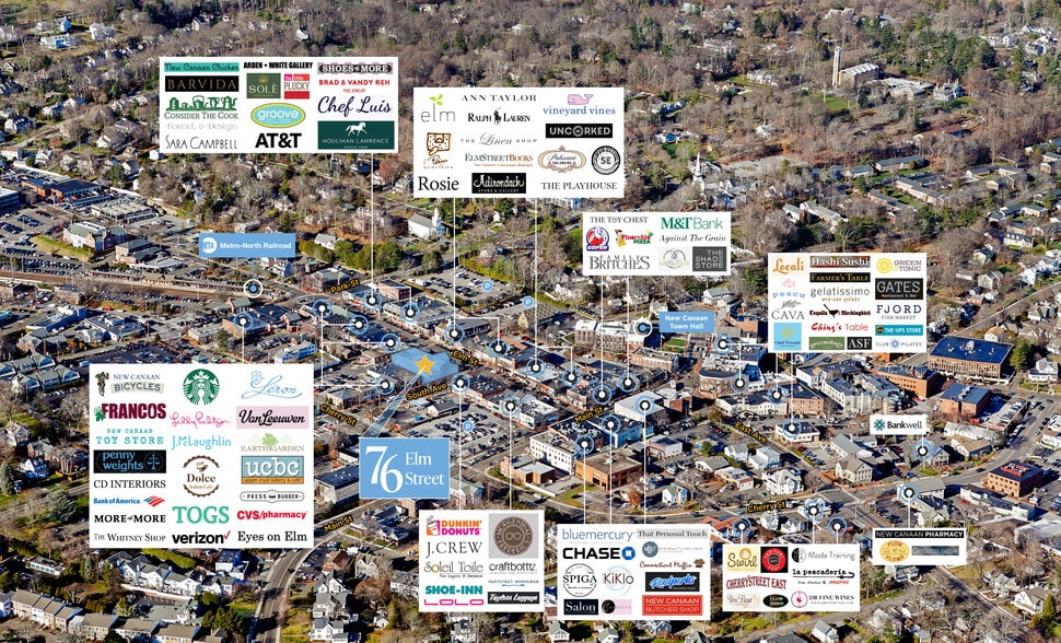 More Photos Of 66-86 Elm St, New Canaan Storefront Retail Office For Lease