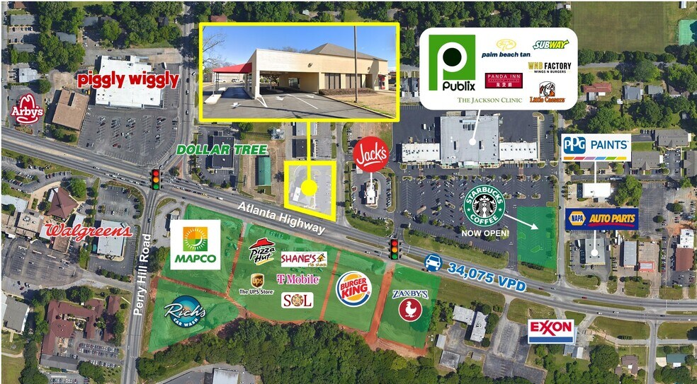 More Photos Of 3949 Atlanta Hwy, Montgomery Bank For Lease