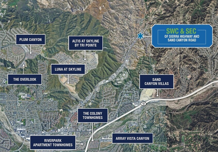More Photos Of SWC & SEC of Sierra Hwy & Sand Canyon Rd, Santa Clarita Land For Sale