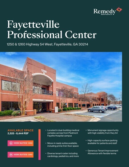 More Photos Of 1260 Highway 54 W, Fayetteville Medical For Lease