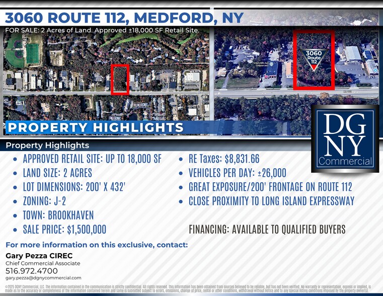 More Photos Of 3060 Route 112, Medford Land For Sale