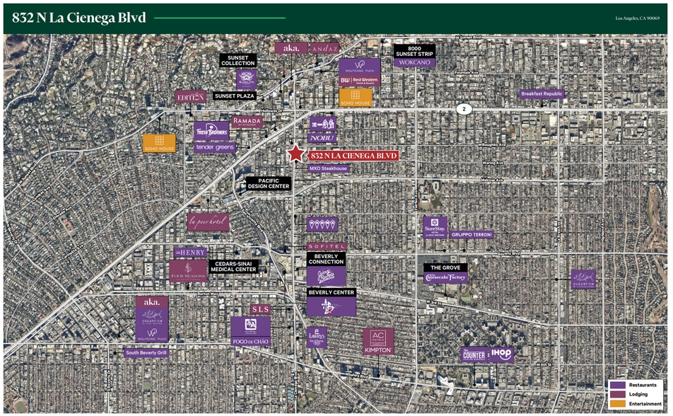 More Photos Of 832 N La Cienega Blvd, Los Angeles Land For Lease