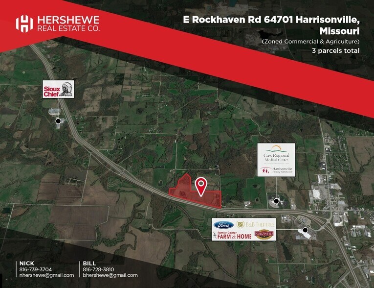 Primary Photo Of Nwc Of Rockhaven Rd & Indian Springs Rd, Harrisonville Land For Sale