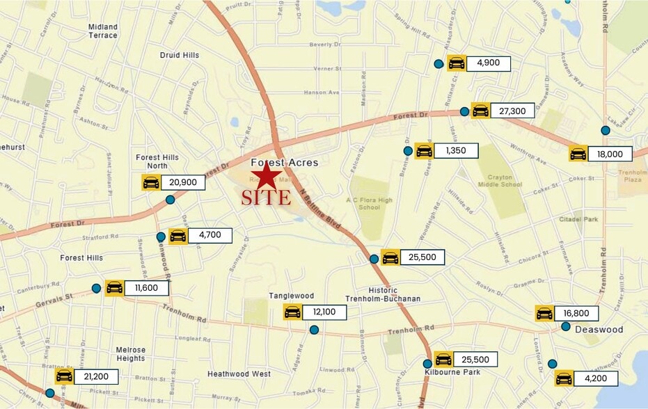 More Photos Of 3400 Forest Dr, Columbia Unknown For Lease