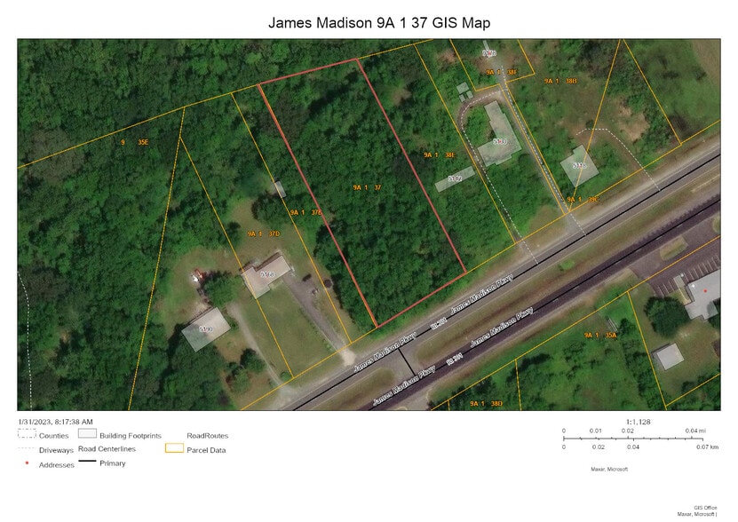 More Photos Of 9A-1-37 James Madison, King George Land For Sale