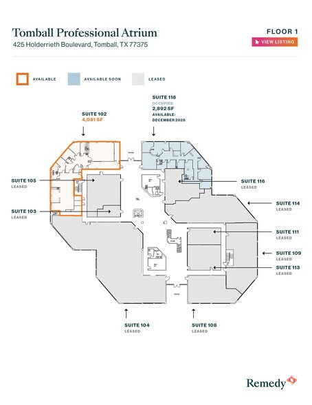 More Photos Of 425 Holderrieth Blvd, Tomball Medical For Lease