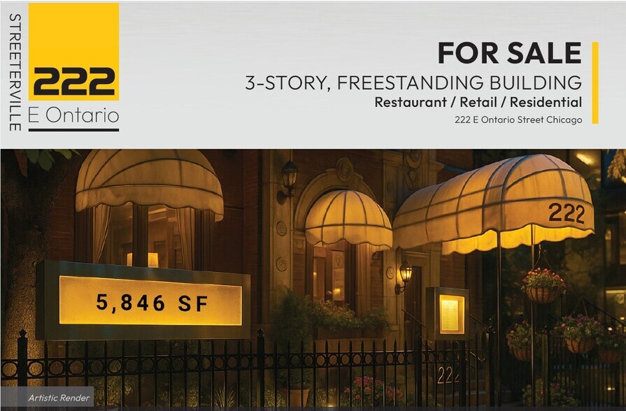 Primary Photo Of 222 E Ontario St, Chicago Restaurant For Sale