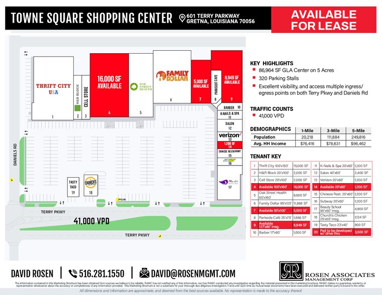 More Photos Of 601 Terry Pky, Gretna Unknown For Lease