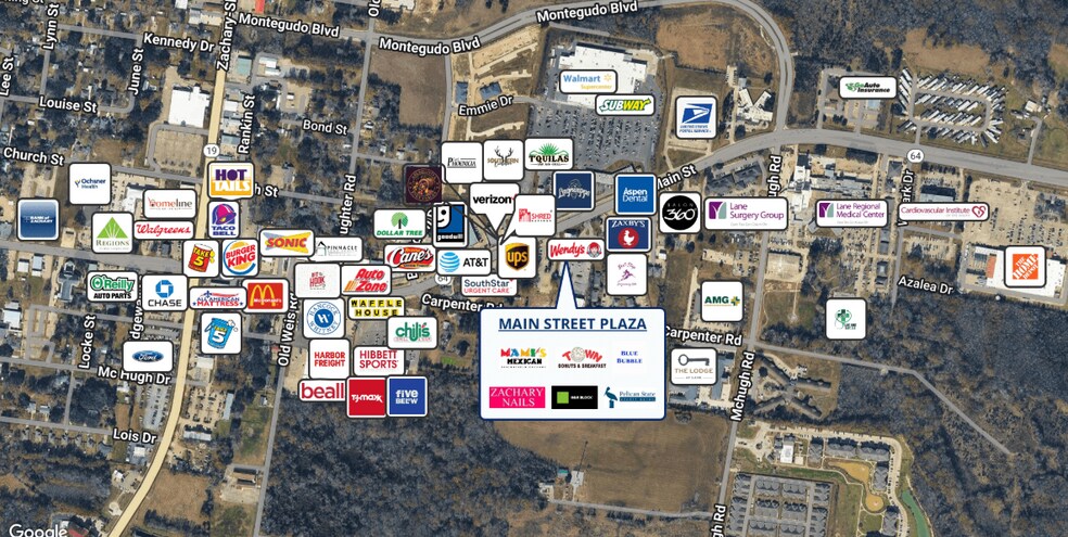 More Photos Of 5810 Main St, Zachary Unknown For Lease