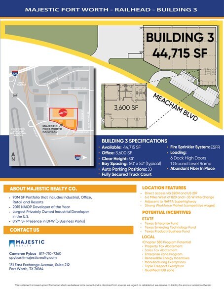 More Photos Of 601 Meacham Blvd, Fort Worth Distribution For Lease