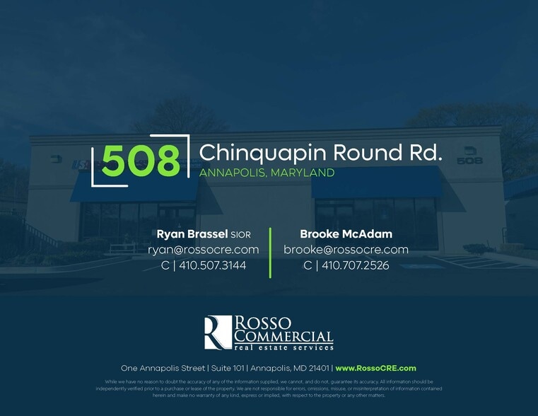 More Photos Of 508 Chinquapin Round Rd, Annapolis Storefront For Lease