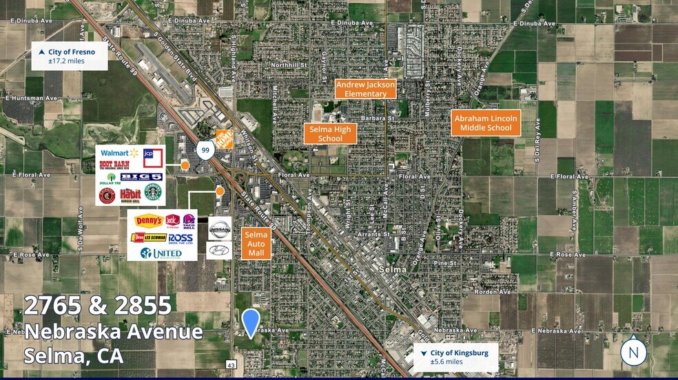 More Photos Of 2765-2855 Nebraska Ave, Selma Land For Sale