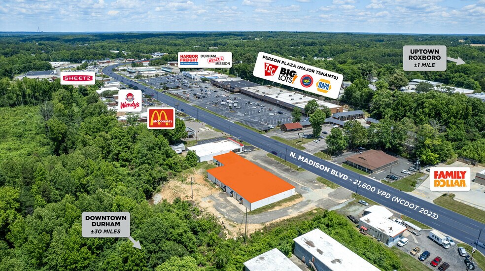 More Photos Of 711-719 N Madison Blvd, Roxboro General Retail For Lease