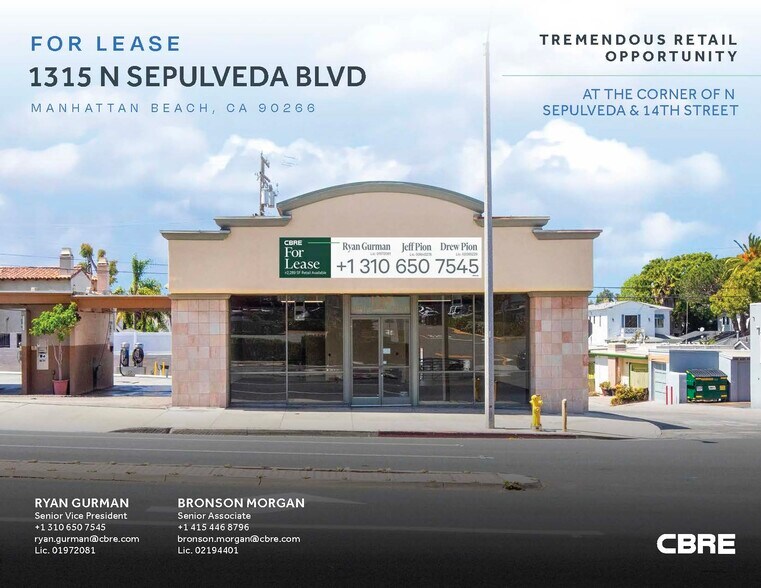Primary Photo Of 1315 N Sepulveda Blvd, Manhattan Beach Freestanding For Lease