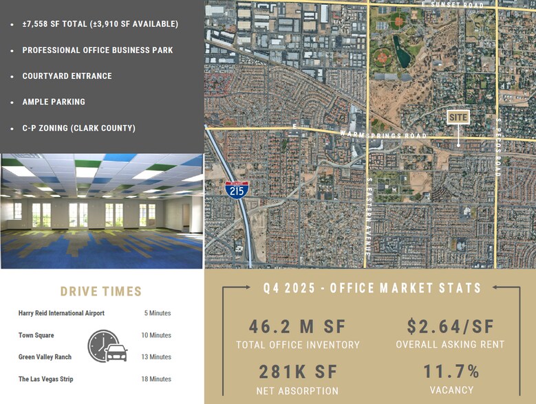 More Photos Of 3183 E Warm Springs Rd, Las Vegas Office For Sale
