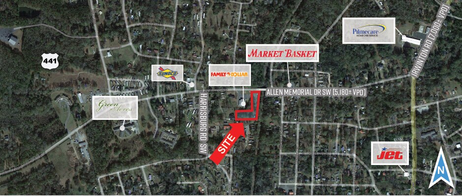 Primary Photo Of 355 Allen Memorial Dr SW, Milledgeville Land For Lease