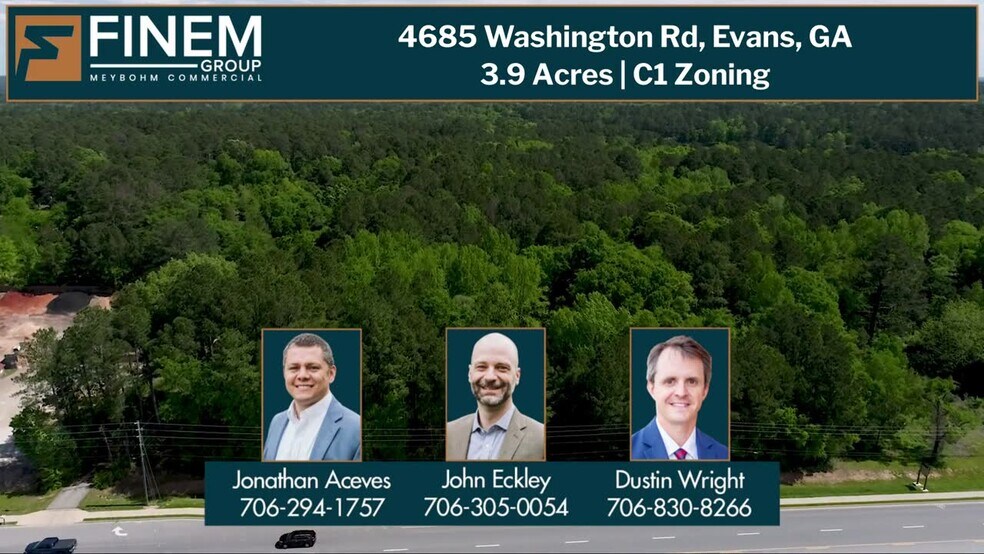 Primary Photo Of 4685 Washington Rd, Evans Land For Sale