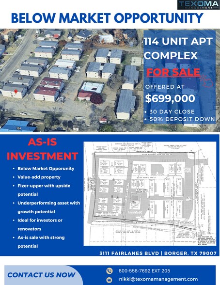 Primary Photo Of 3111 Fairlanes Blvd, Borger Apartments For Sale