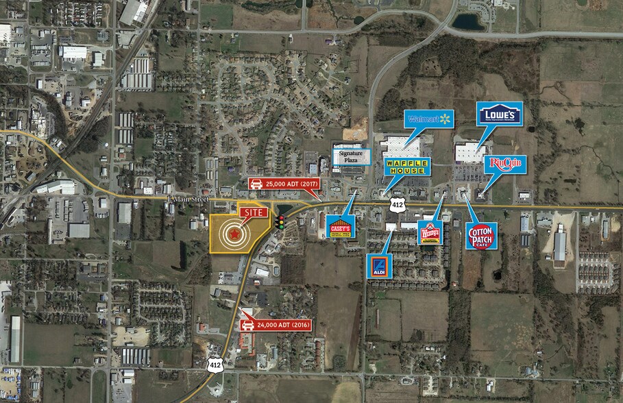 More Photos Of Hwy 412 @ Main St, Siloam Springs Land For Sale