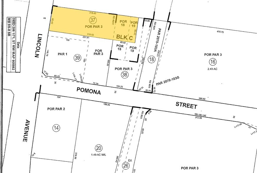 Primary Photo Of 111 N Lincoln Ave, Corona Land For Sale