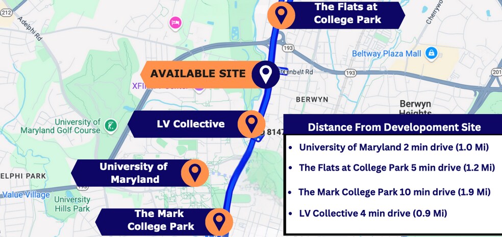 Primary Photo Of 8616 Baltimore Ave, College Park Land For Sale