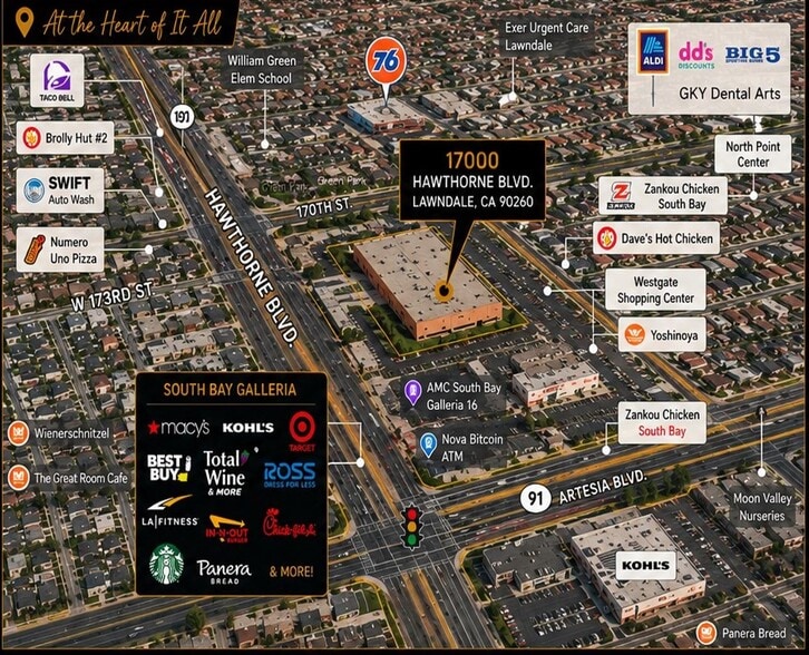 More Photos Of 17000 Hawthorne Blvd, Lawndale Restaurant For Lease