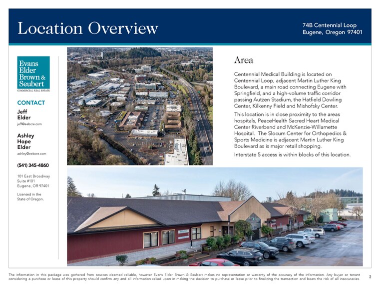 More Photos Of 74B Centennial Loop, Eugene Medical For Lease