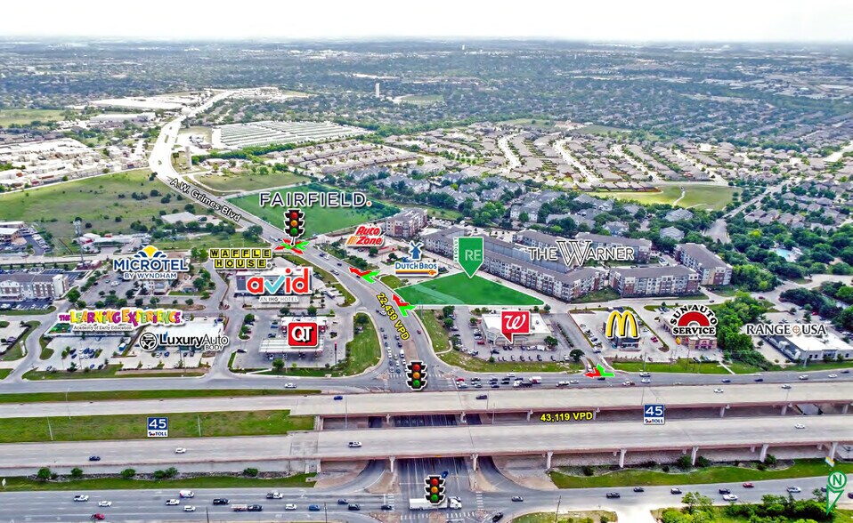 Primary Photo Of 2620 S A W Grimes Blvd, Round Rock Land For Lease