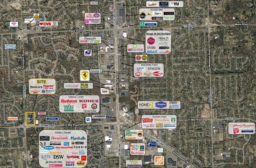 More Photos Of 33210-33390 W 14 Mile Rd, West Bloomfield Unknown For Sale