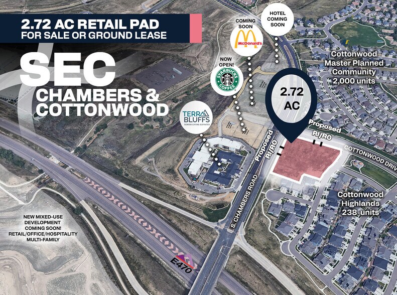 Primary Photo Of SEC of S. Chambers Rd & E. Cottonwood dr, Parker Land For Lease