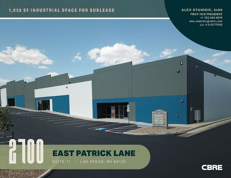 Primary Photo Of 2700 E Patrick Ln, Las Vegas Warehouse For Lease