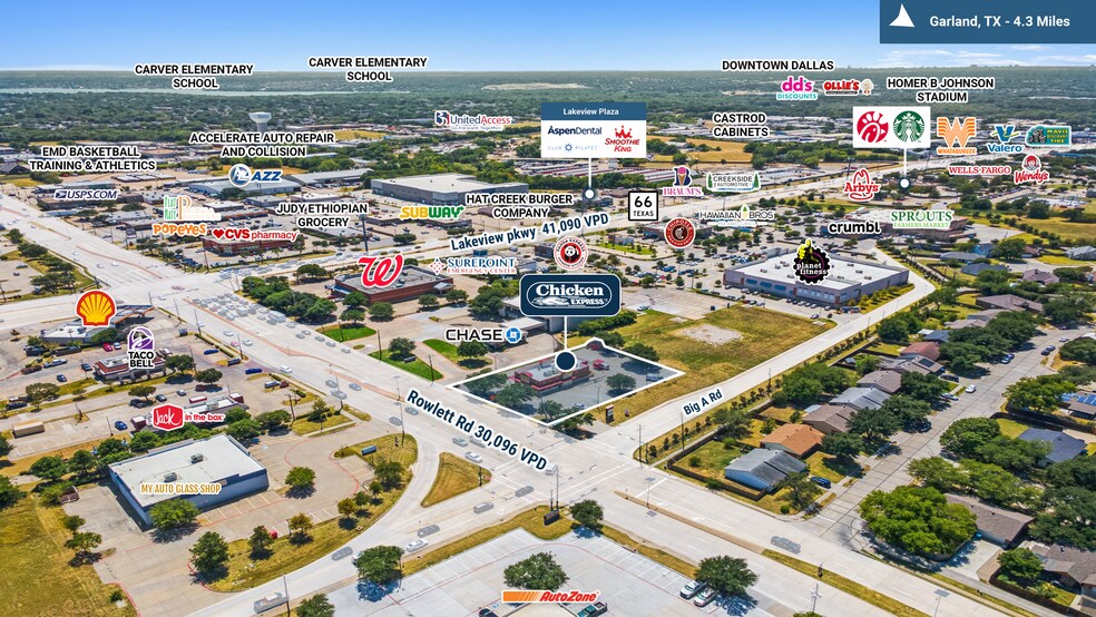 More Photos Of 5501 Rowlett Rd, Rowlett Fast Food For Sale