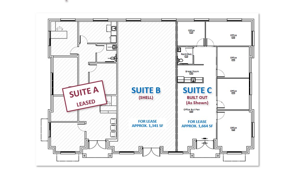 More Photos Of 1211 Rudel, Tomball Office For Lease