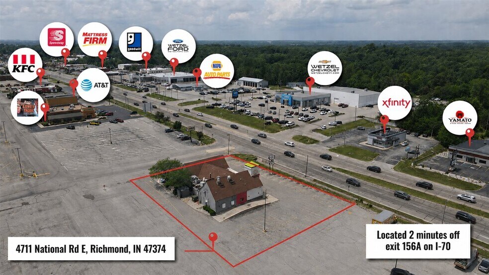 More Photos Of 4711 E National Rd, Richmond Fast Food For Sale