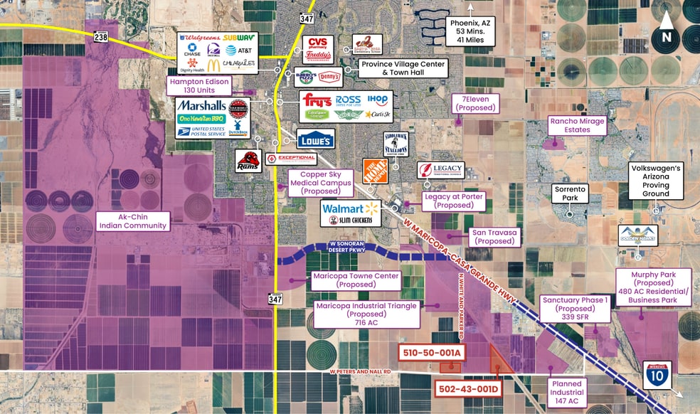 Primary Photo Of 502-43-001D, Casa Grande Land For Sale