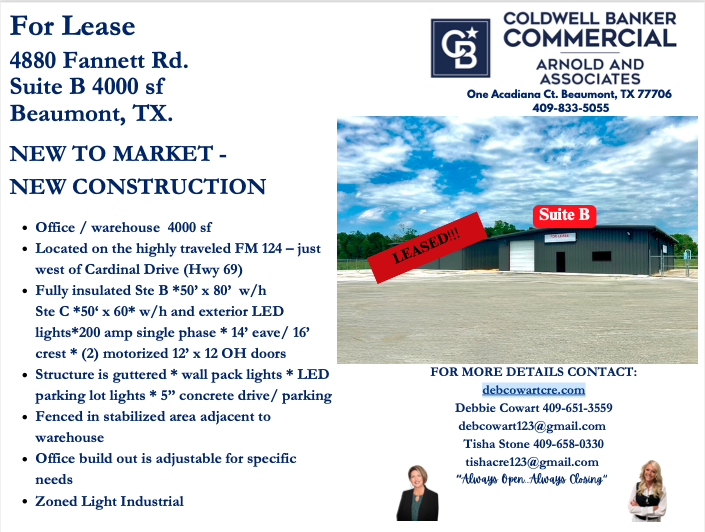 Primary Photo Of 4880 Fannett Rd, Beaumont Service For Lease