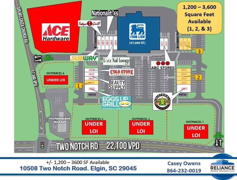 More Photos Of 10526 Two Notch Rd, Elgin Storefront For Lease