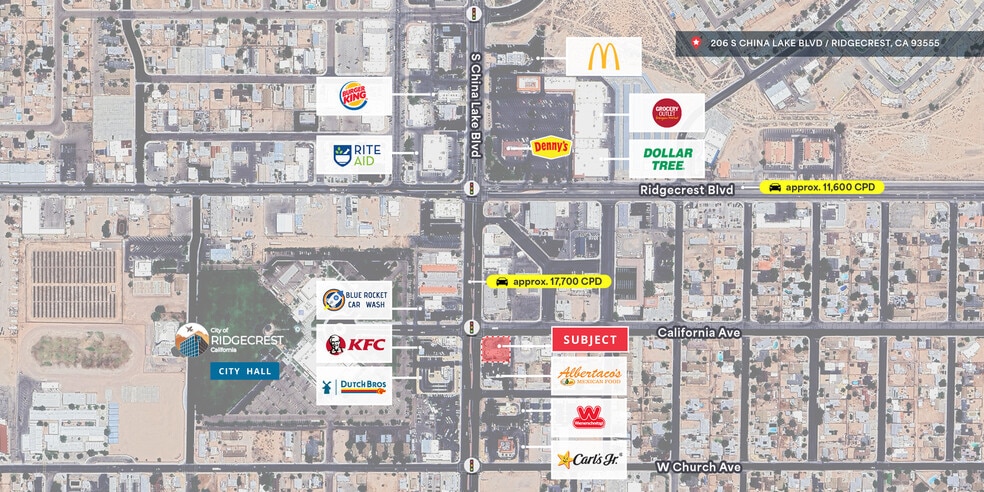 More Photos Of 206 S China Lake Blvd, Ridgecrest Restaurant For Lease