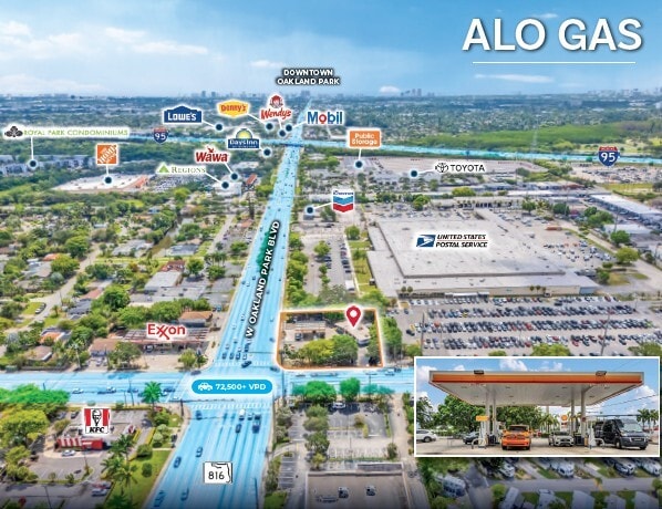 Primary Photo Of 2090 W Oakland Park Blvd, Oakland Park Service Station For Sale