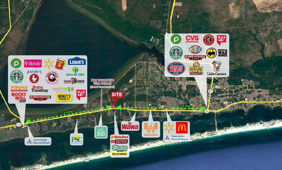 More Photos Of 6000 Gulf Breeze Pky, Gulf Breeze Land For Lease