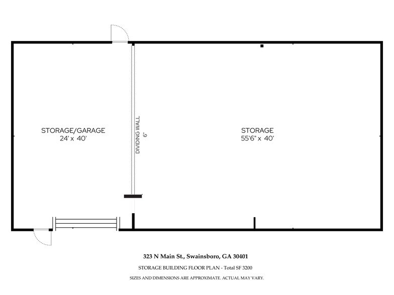 More Photos Of 323 N Main St, Swainsboro Restaurant For Sale