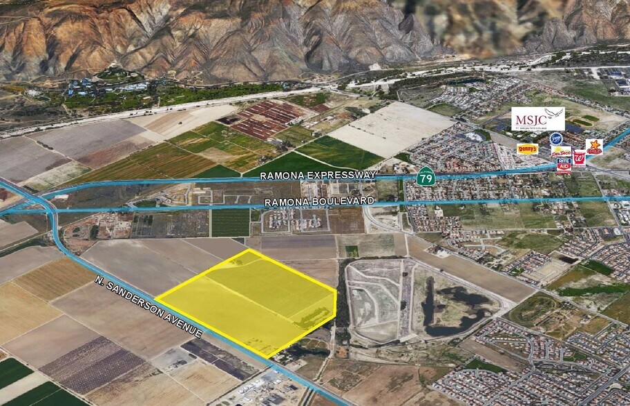 More Photos Of N. Sanderson Ave @ N. Ramona Blvd., San Jacinto Land For Sale