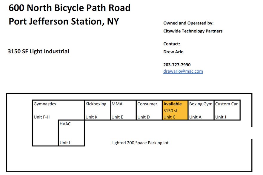 More Photos Of 600 Bicycle Path, Port Jefferson Station Warehouse For Lease