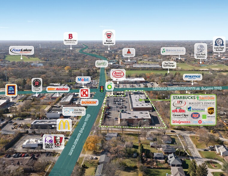 More Photos Of 1020-1048 Maple Ave, Lisle Freestanding For Lease