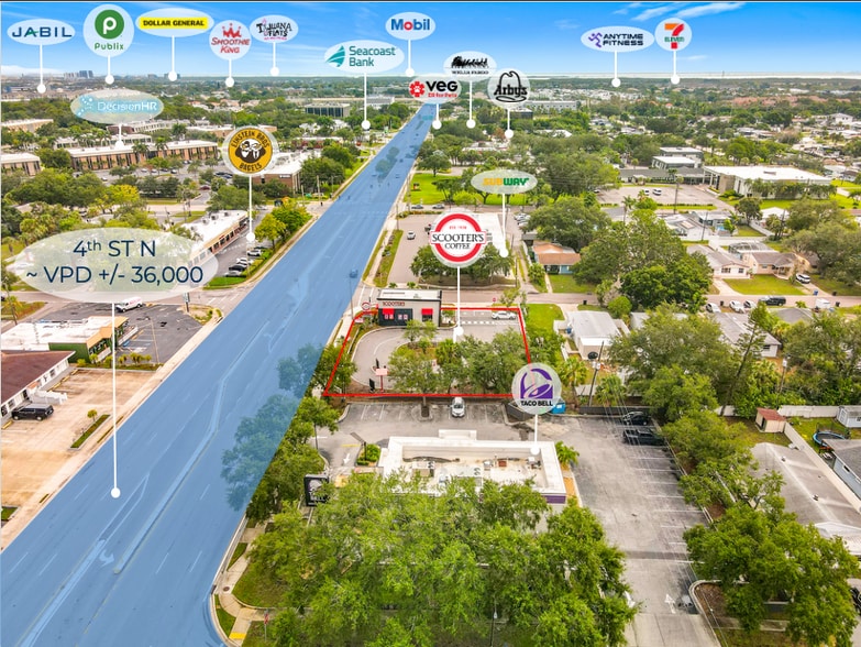 Primary Photo Of 9299 4th St N, Saint Petersburg Fast Food For Sale