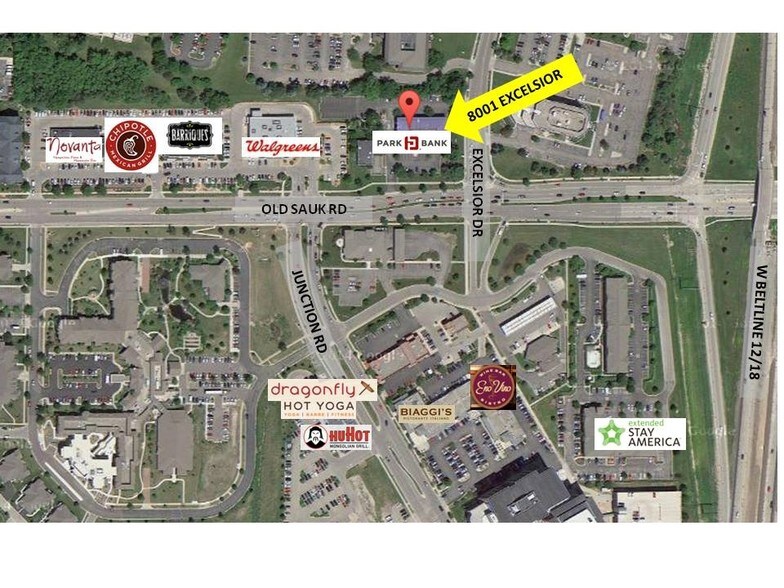 More Photos Of 8001 Excelsior Dr, Madison Bank For Lease