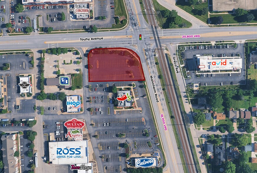 More Photos Of SWC E Touhy Ave & Mannheim Rd, Rosemont Land For Lease