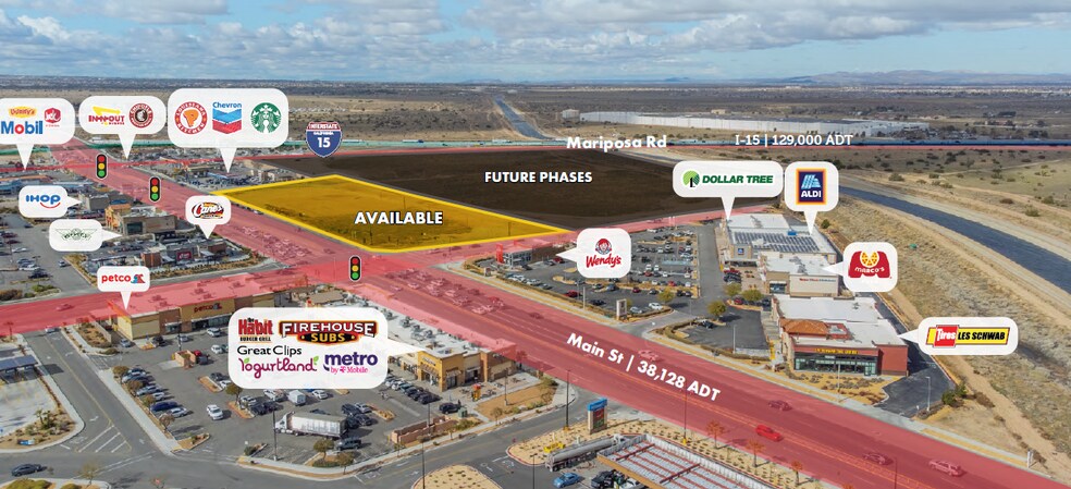 Primary Photo Of NEC I-15 & Main St, Hesperia Land For Lease
