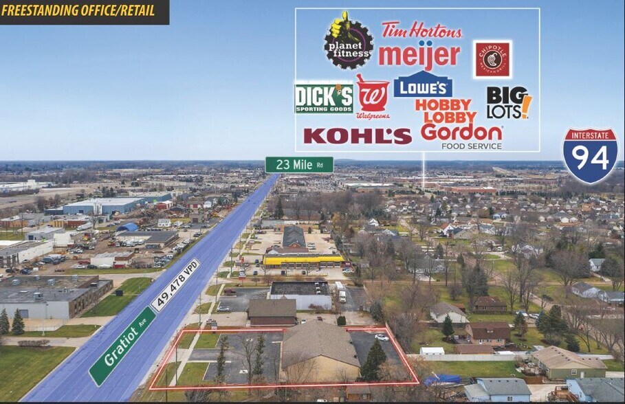 More Photos Of 49532-49540 Gratiot Ave, Chesterfield Freestanding For Lease