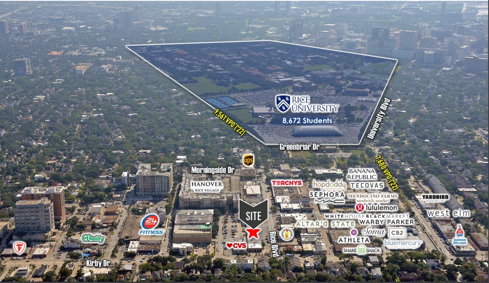 More Photos Of 2500-2530 Rice Blvd, Houston General Retail For Lease